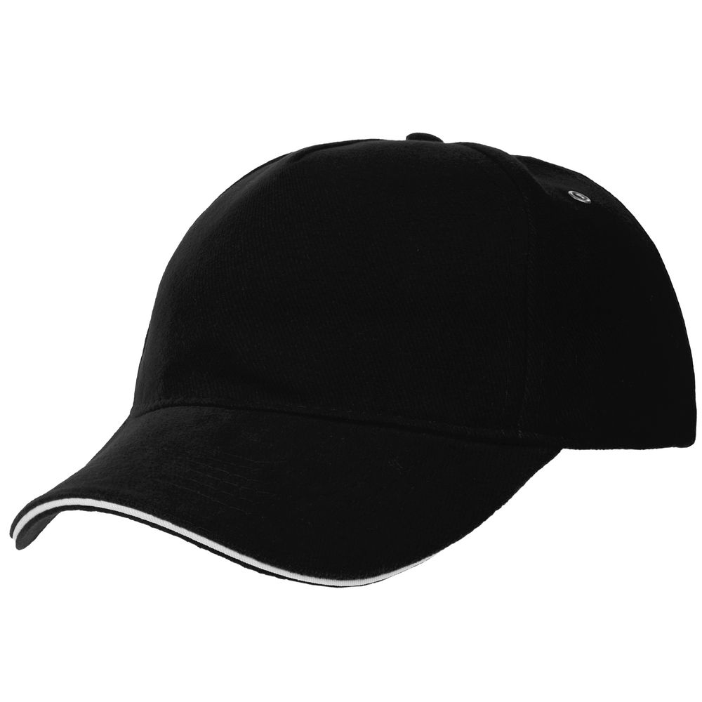 черная с белым кантом