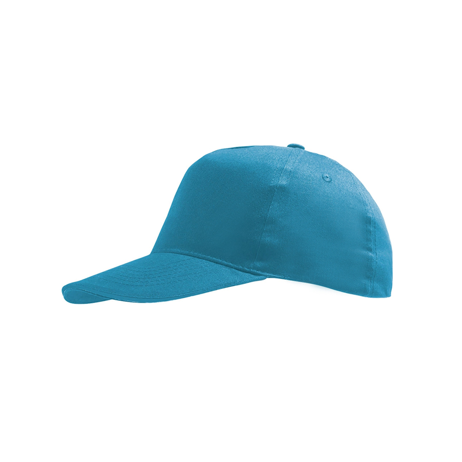 Бейсболка детская"SUNNY KIDS", 5 клиньев, на липучке, аквамарин, 100% хлопок, плотность 180 г/м2