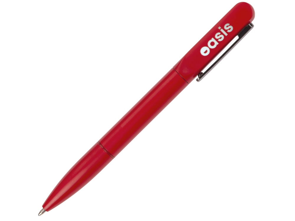 Металлическая шариковая ручка со светящимся логотипом Illuminata, красный