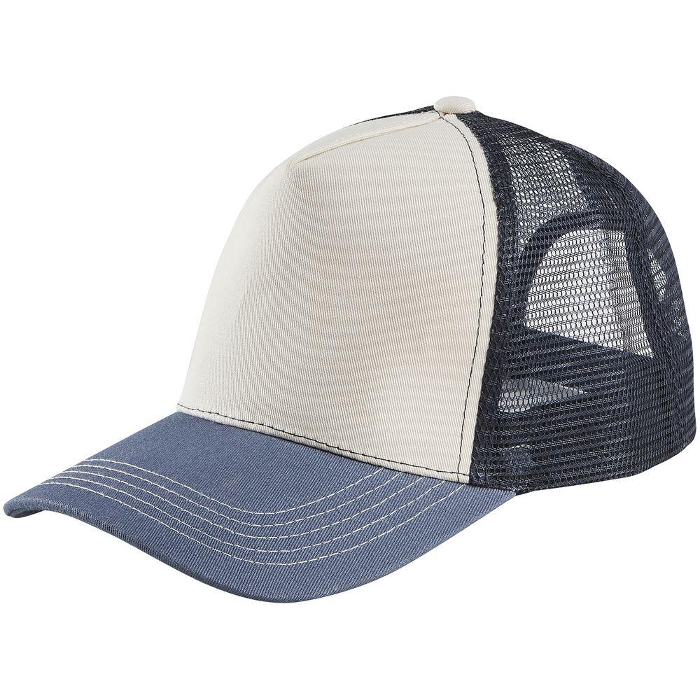 молочно-белая с синим (деним)