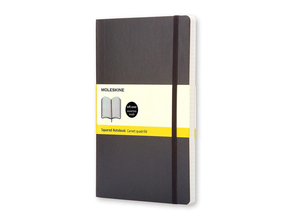 Записная книжка Moleskine Classic Soft (в клетку), Large (13х21см)