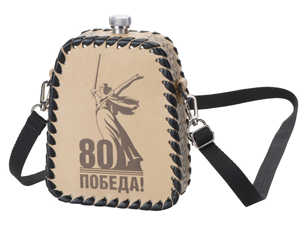 Фляга 508 (белая кожа), 0