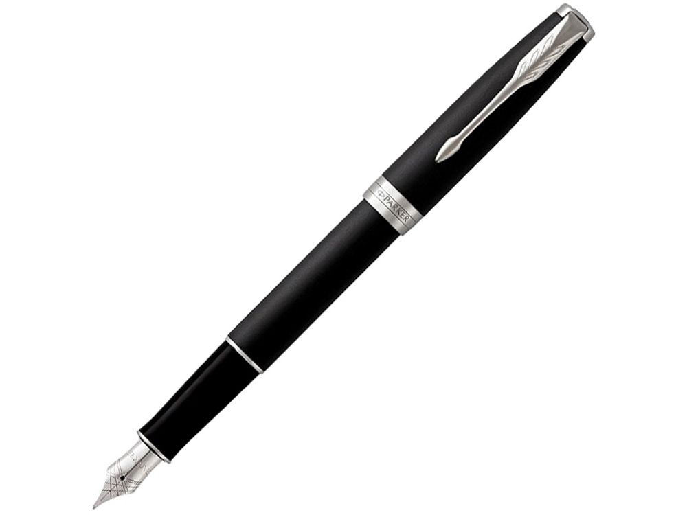 Перьевая ручка Parker Sonnet, Matte Black CT, перо: F, цвет чернил: black