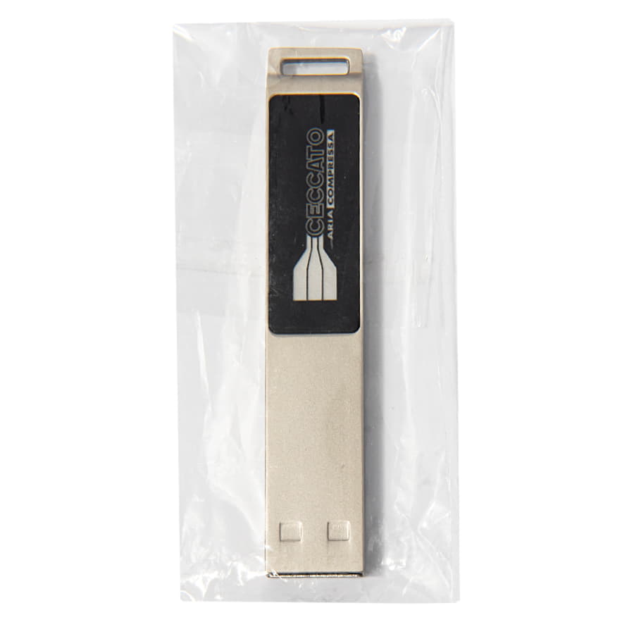 USB flash-карта LED с белой подсветкой (32Гб), серебристая, 6, 6х1, 2х0, 45 см
