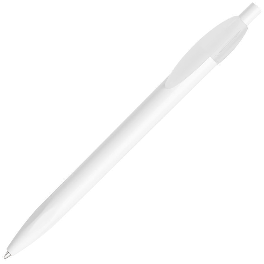 Ручка шариковая X-1 WHITE, белый/белый непрозрачный клип
