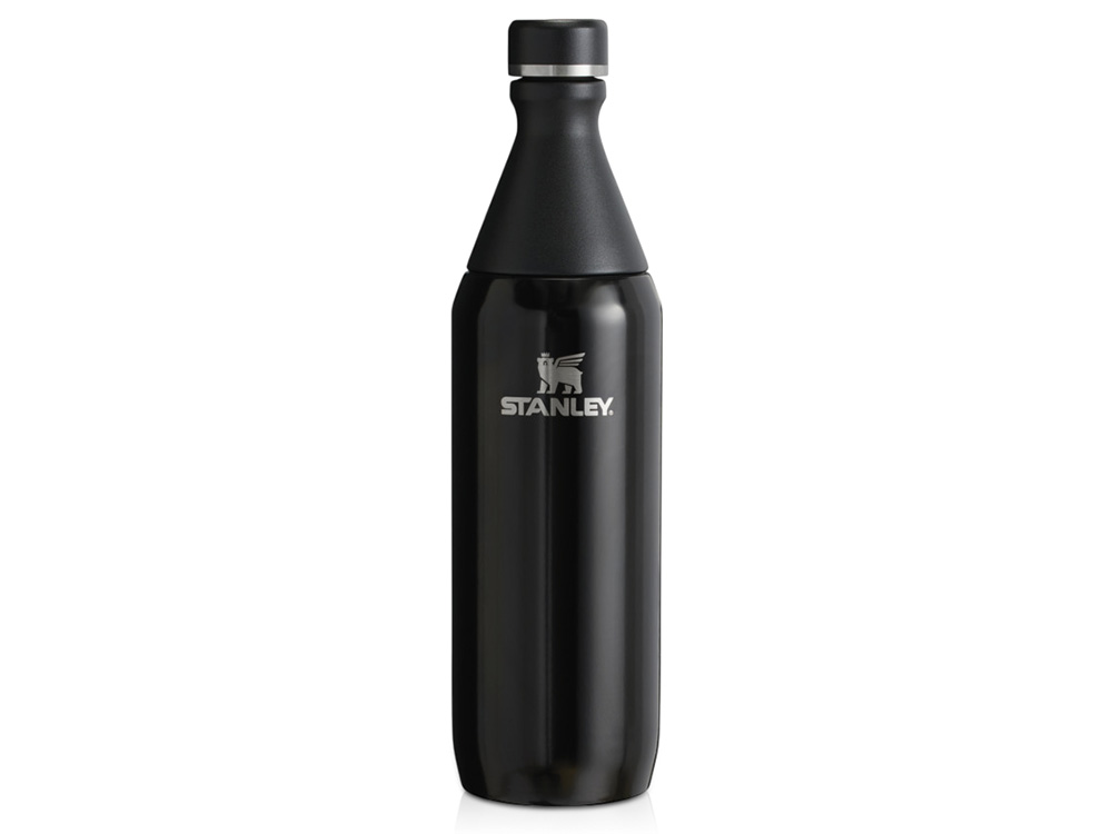 Бутылка для воды Stanley All Day Slim объемом 600 мл — черный глянцевый