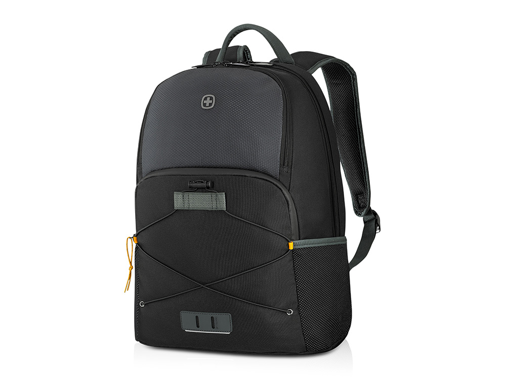 Рюкзак WENGER Trayl 15.6, чёрный, переработанный ПЭТ, 34 x 20 x 45 см
