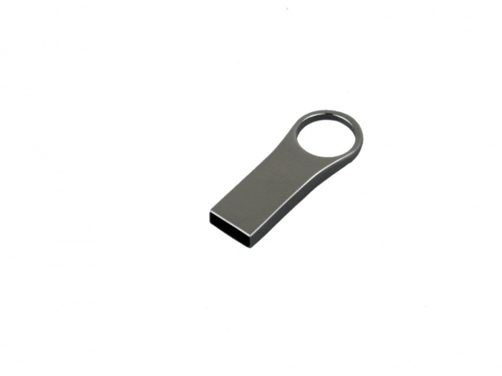 USB-флешка на 8 Гб с мини чипом, компактный дизайн с большим круглым отверстием.