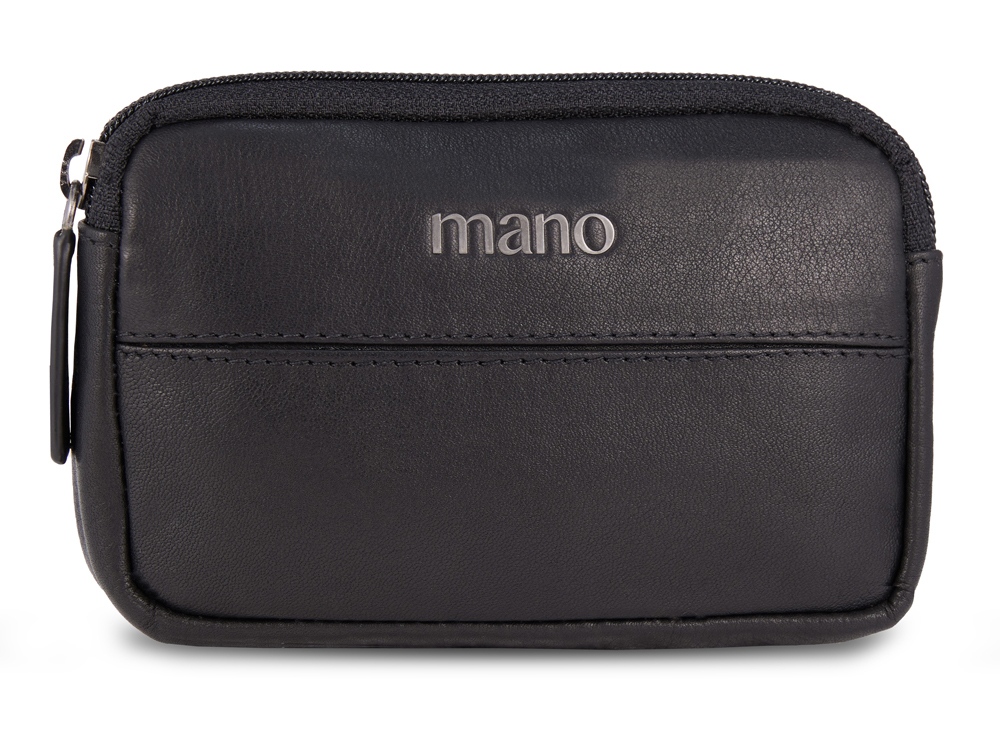Ключница Mano Don Romeo, с RFID защитой, натуральная кожа в чёрном цвете