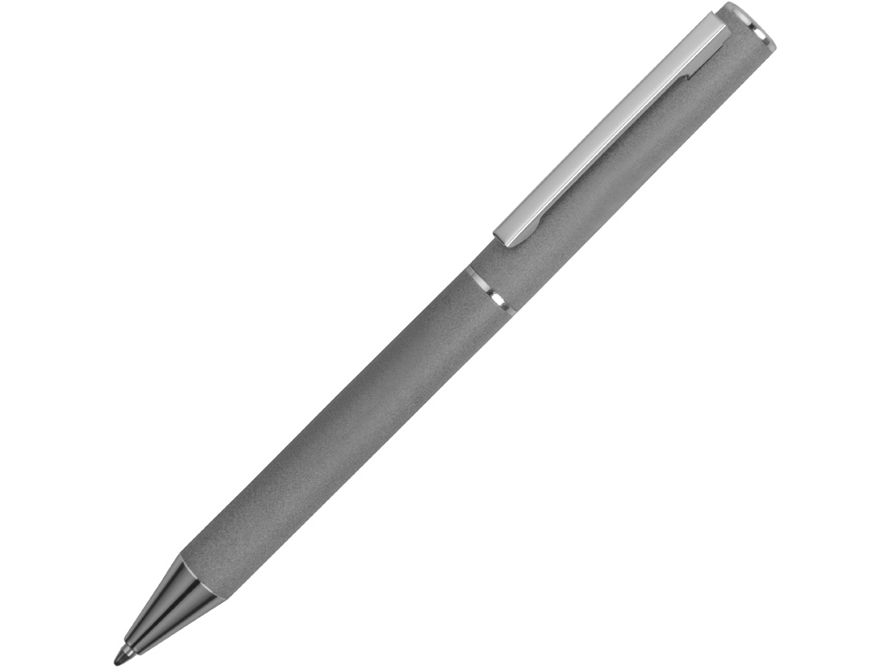 Ручка металлическая soft-touch шариковая Stone с зеркальным слоем