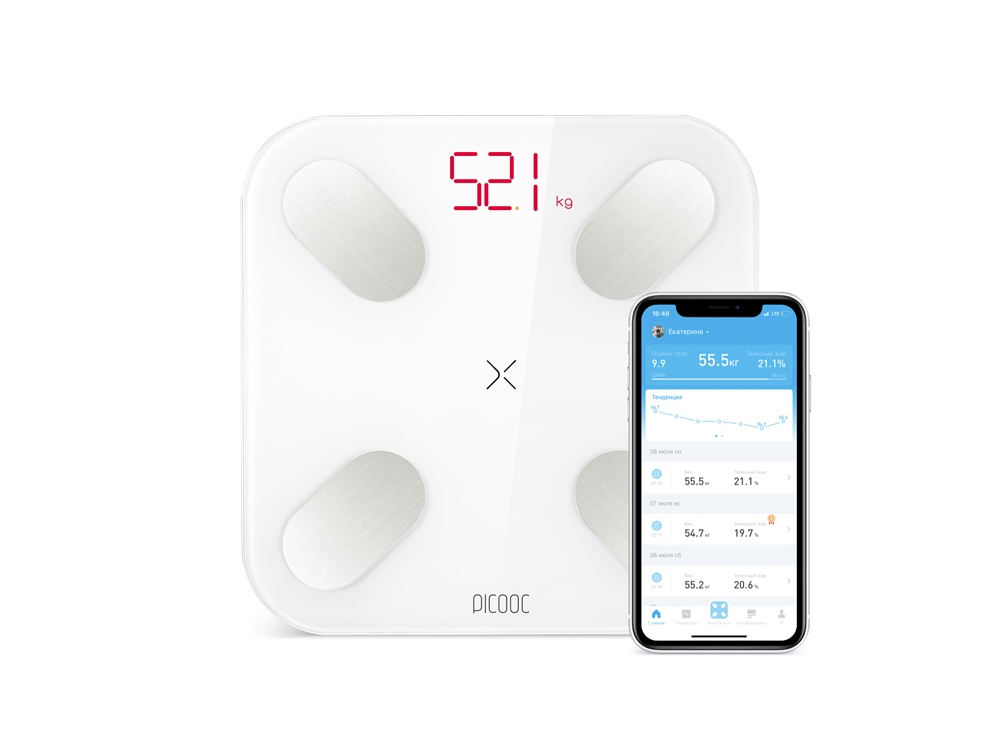 Умные диагностические весы Picooc Mini White V2 (6924917717360)