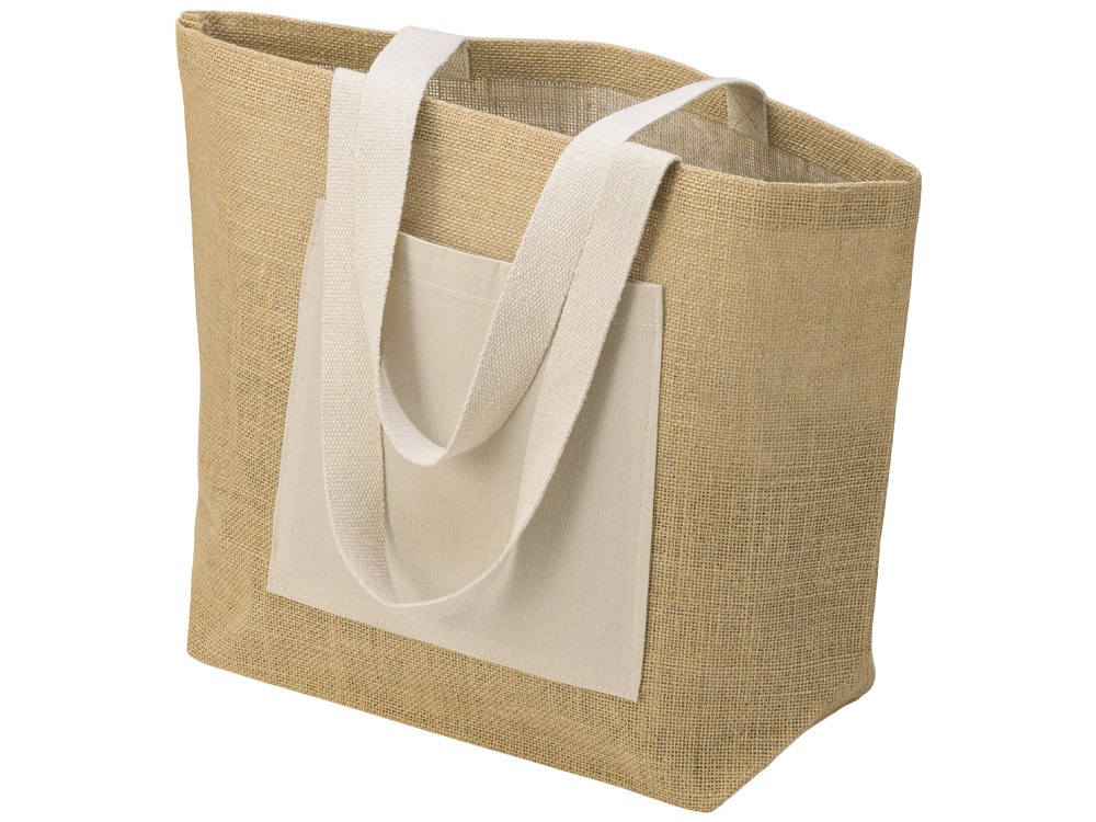 Сумка Jute джутовая с широким дном