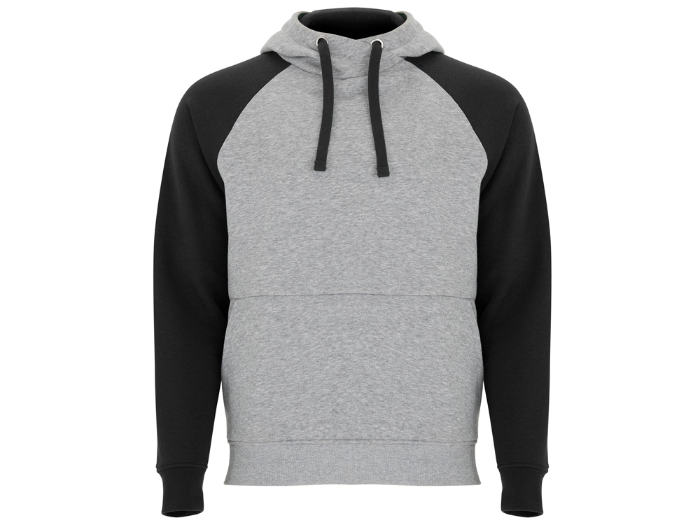 серый меланж/черный