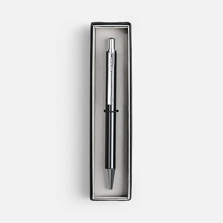 Ручка шариковая Arvent Glossy в футляре, черная