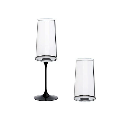 Хрустальный бокал для игристого вина на магните Trebonn SplitGlass, 2 шт, 320 мл