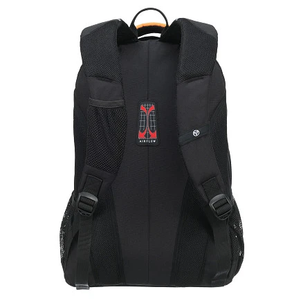 Рюкзак TORBER ROCKIT черный/оранжевый, полиэстер/добби, 32x15x46 см, 22 л