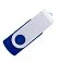 Флеш накопитель USB 2.0 Twister Color Mix 16GB, пластик Софт Тач/металл, синий/белый small_img_1