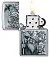 Зажигалка ZIPPO Mystical Beings Design с покрытием Brushed Chrome, латунь/сталь, серебристая, 38x13x57 мм small_img_3