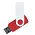 Флеш накопитель USB 2.0 Twister Сolor Mix 16GB, пластик Софт Тач/металл, красный/белый_красный 7