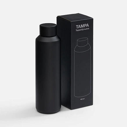 Термобутылка Tampa, ver.2, черная