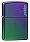Зажигалка ZIPPO Classic с покрытием Iridescent, латунь/сталь, фиолетовая, матовая, 38x13x57 мм_ФИОЛЕТОВЫЙ