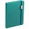 Ежедневник New Factor Metal, бирюзовый_БИРЮЗОВЫЙ