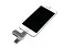 USB-флешка на 32 Гб, интерфейс USB3.0, поворотный механизм,c дополнительными разъемами для I-phone Lightning и Micro USB,  полностью металлический корпус, серебро small_img_4