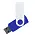Флеш накопитель USB 2.0 Twister Сolor Mix 16GB, пластик Софт Тач/металл, синий/белый_синий 7