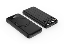 Внешний аккумулятор Authority с беспроводной зарядкой, 10000 Mah, чёрный