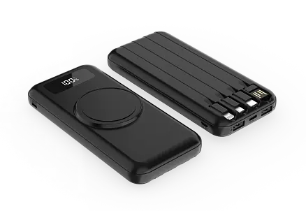 Внешний аккумулятор Authority с беспроводной зарядкой, 10000 Mah, чёрный