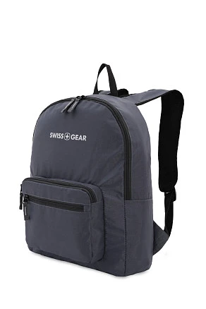 Рюкзак SWISSGEAR складной, серый, полиэстер, 33,5х15,5x40 см, 21 л