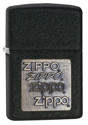 Зажигалка ZIPPO Classic с покрытием Black Crackle™, латунь/сталь, чёрная, матовая, 38x13x57 мм