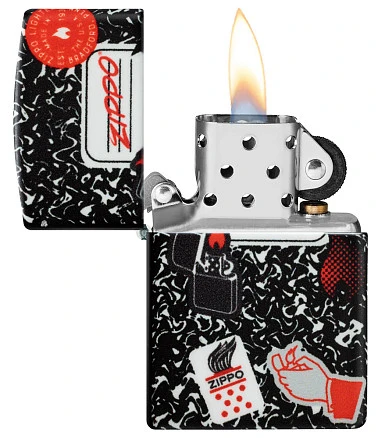 Зажигалка ZIPPO Notebook Design с покрытием 540 Matte, латунь/сталь, разно