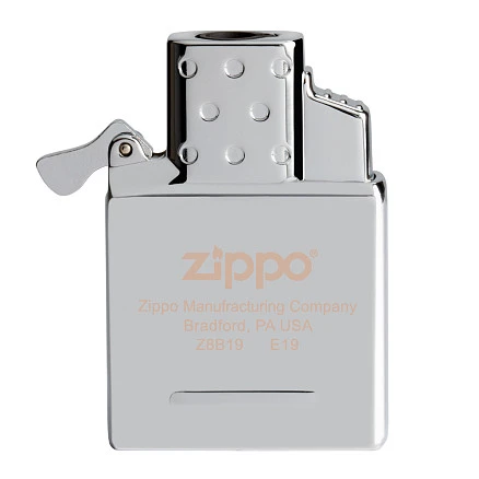 Газовый вставной блок для широкой зажигалки Zippo, одинарное пламя, нержавеющая сталь