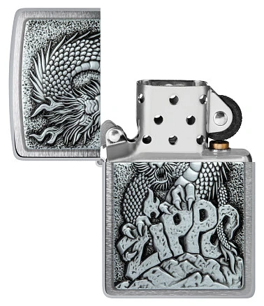 Зажигалка ZIPPO Classic с покрытием Brushed Chrome, латунь/сталь, серебристая, 38x13x57 мм