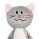 Мягкая игрушка Beastie Toys, котик с белым шарфом small_img_3