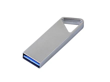 USB 3.0-флешка на 16 Гб с мини чипом, компактный дизайн, отверстие треугольной формы для цепочки