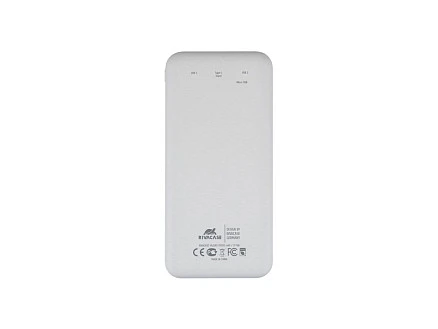 RIVACASE VA2240 (10000mAh) с дисплеем, белый, внешний аккумулятор 12/48