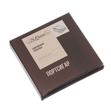 Портсигар S.Quire, нержавеющая сталь, искусственная кожа, хаки, 9,6х9,3х1,9 см