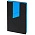 Ежедневник Bookmark, недатированный, черный с голубым_недатированный