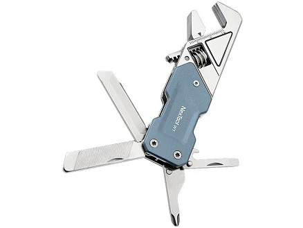 Мультитул-ключ Nextool Light Wrench W1, 6 функций, голубо-серый (NE20238)