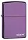 Зажигалка ZIPPO Classic с покрытием Abyss™, латунь/сталь, фиолетовая с логотипом, 38x13x57 мм small_img_1