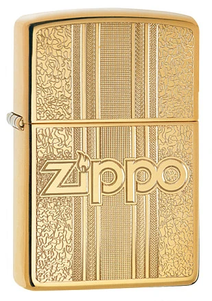 Зажигалка ZIPPO Classic с покрытием High Polish Brass, латунь/сталь, золотистая, 38x13x57 мм