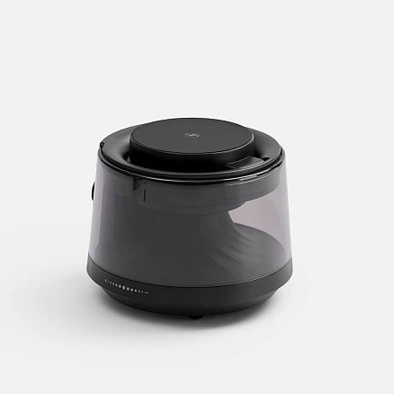 Bluetooth-колонка с подсветкой и беспроводной зарядкой Quantium, черная