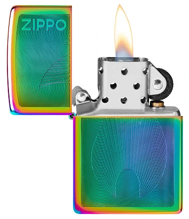 Зажигалка ZIPPO Classic с покрытием Multi Color, латунь/сталь, разно