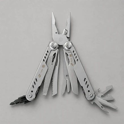 Мультитул Stinger, 110 х 27 мм, 23 функции, сталь, серебристый, в картонной коробке, в комплекте нейлоновый чехол
