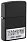 Зажигалка ZIPPO License Plate с покрытием Black Matte, латунь/сталь, черная, 38x13x57 мм_ЧЕРНЫЙ