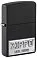 Зажигалка ZIPPO License Plate с покрытием Black Matte, латунь/сталь, черная, 38x13x57 мм small_img_1
