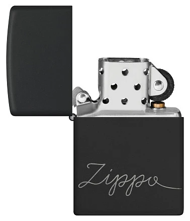 Зажигалка ZIPPO Classic с покрытием Black Matte, латунь/сталь, черная, матовая, 38x13x57 мм