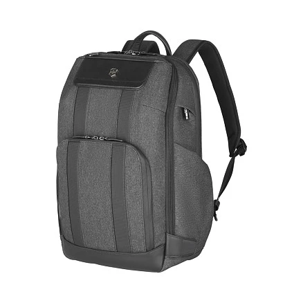 Рюкзак VICTORINOX Architecture Urban 2 Deluxe Backpack 15”, серый, полиэстер/кожа, 31x23x46 см, 23 л